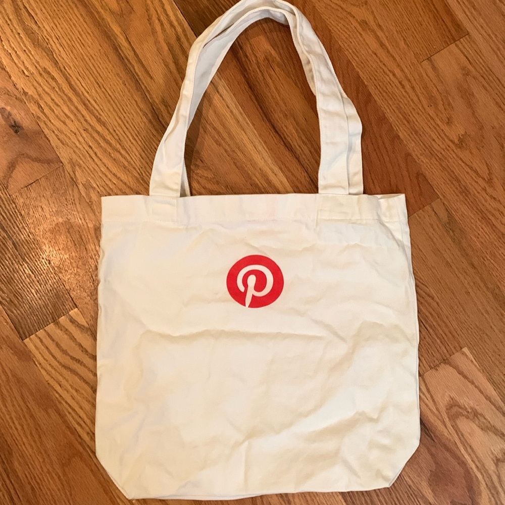 Pinterest canvas tote bag